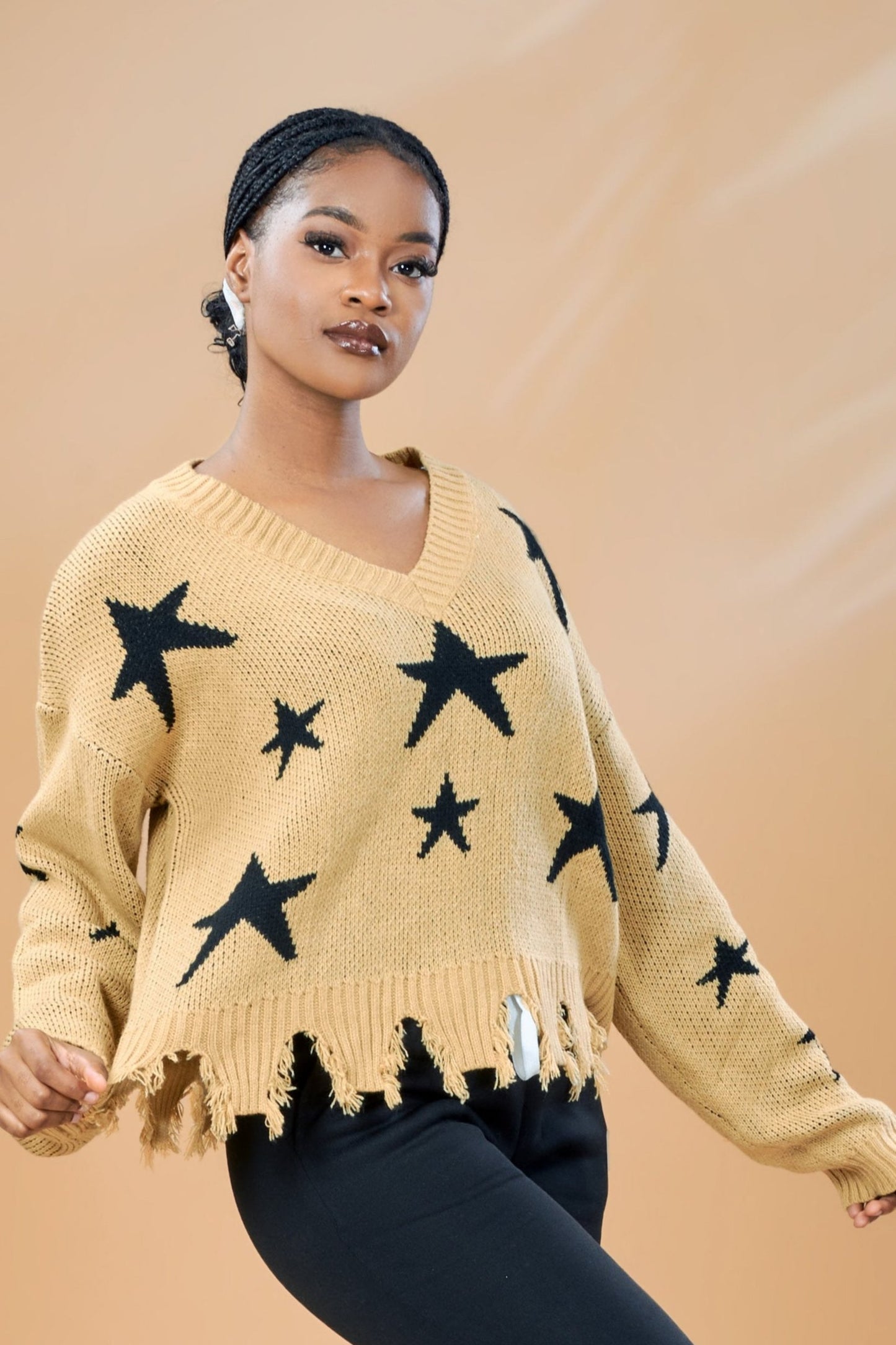 Women's Long Sleeve Hollow-Out Sweater - Soft, Breathable, & Fashionable